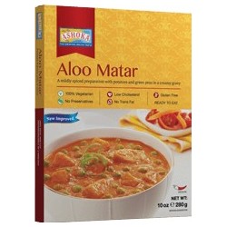 Brambor a hrášek v pikantní omáčce (Aloo Chole) 280g ASHOKA