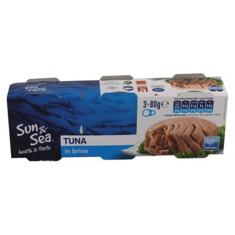 Tuňák ve vlastní šťávě 3x80g Sun&Sea