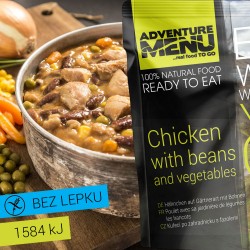 Kuře po zahradnicku s fazolemi 400g ADVENTURE MENU