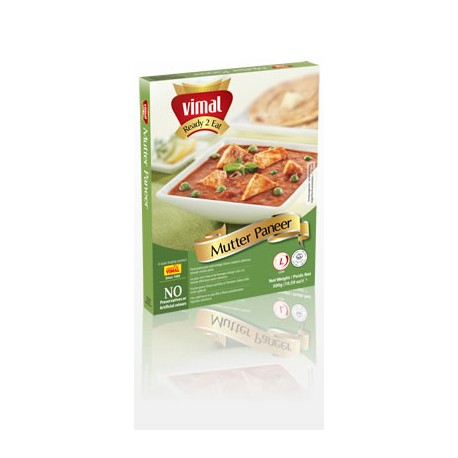 Zelený hrášek a čerstvý cottage sýr v tomatovém krému (Mutter Paneer) 300g