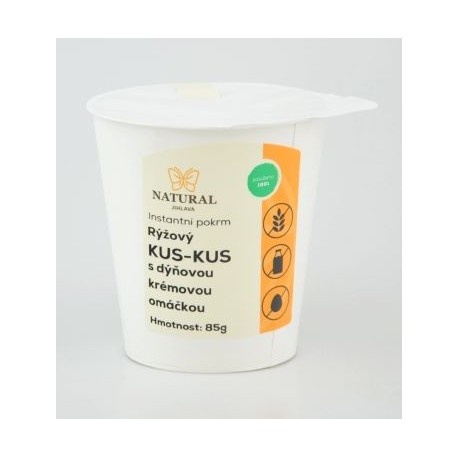 Rýžový kus-kus s dýňovou krémovou omáčkou bez lepku, mléka a vajec - Natural 85g