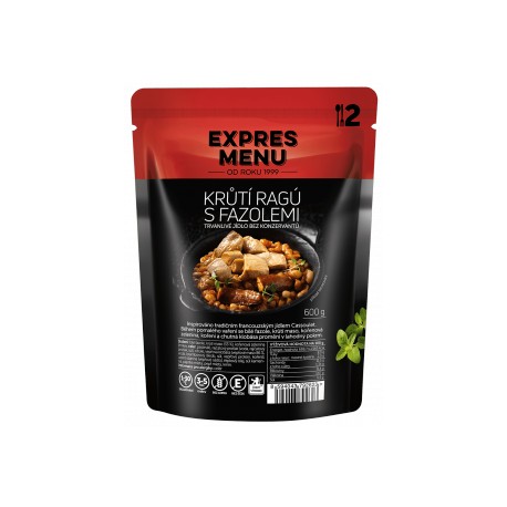 Krůtí ragú s fazolemi (2 porce) Expres Menu