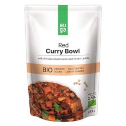 Red curry bowl | Červené kari, shiitake a čočkou BIO 283g AUGA