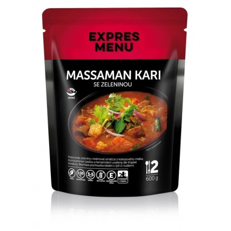Massaman kari se zeleninou 2 porce Expres Menu